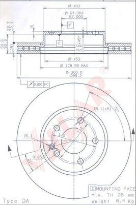 Villar 628.1169 - Disque de frein cwaw.fr