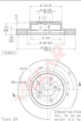 Villar 628.1109 - Disque de frein cwaw.fr