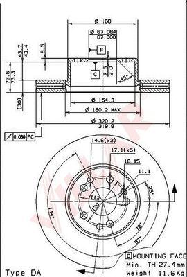 Villar 628.1188 - Disque de frein cwaw.fr