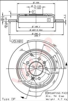 Villar 628.1120 - Disque de frein cwaw.fr