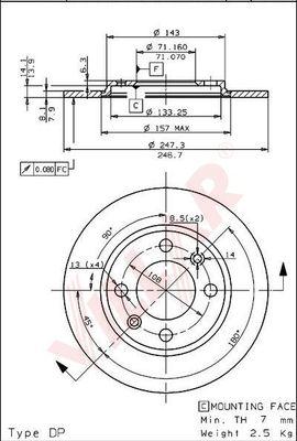 Villar 628.1121 - Disque de frein cwaw.fr