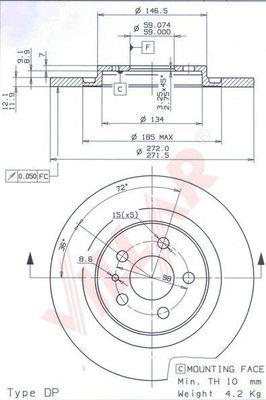 Villar 628.1847 - Disque de frein cwaw.fr