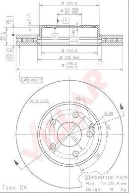 Villar 628.1804 - Disque de frein cwaw.fr