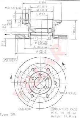 Villar 628.1818 - Disque de frein cwaw.fr