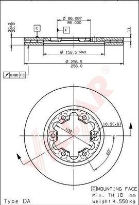 Villar 628.1837 - Disque de frein cwaw.fr