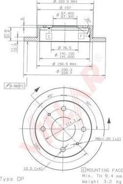 Villar 628.1875 - Disque de frein cwaw.fr