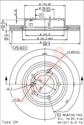 Villar 628.1391 - Disque de frein cwaw.fr