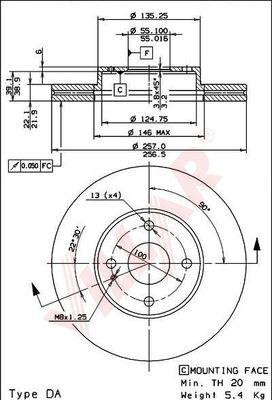 Villar 628.1349 - Disque de frein cwaw.fr