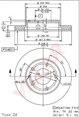 Villar 628.1353 - Disque de frein cwaw.fr