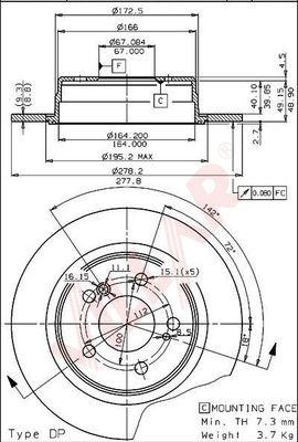 Villar 628.1200 - Disque de frein cwaw.fr