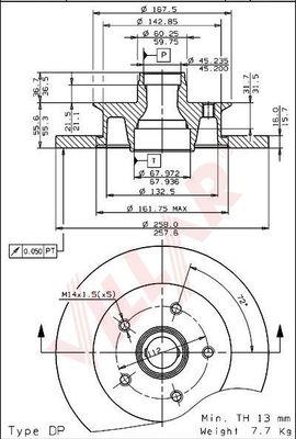 Villar 628.1745 - Disque de frein cwaw.fr