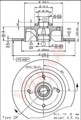 Villar 628.1751 - Disque de frein cwaw.fr