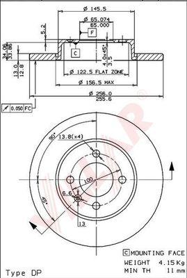 Villar 628.1781 - Disque de frein cwaw.fr