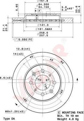 Villar 628.2092 - Disque de frein cwaw.fr