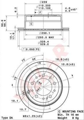 Villar 628.2046 - Disque de frein cwaw.fr