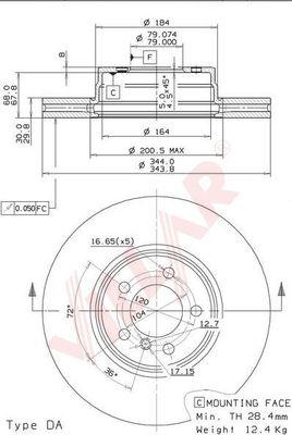 Villar 628.2003 - Disque de frein cwaw.fr