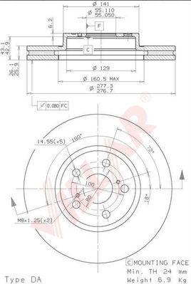 Villar 628.2017 - Disque de frein cwaw.fr