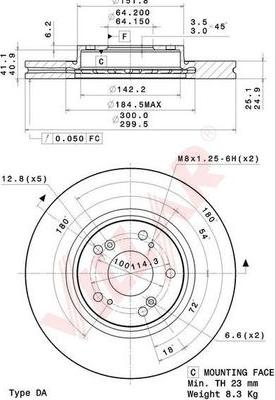 Villar 628.2084 - Disque de frein cwaw.fr