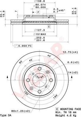 Villar 628.2083 - Disque de frein cwaw.fr