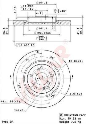 Villar 628.2087 - Disque de frein cwaw.fr