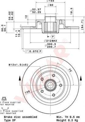 Villar 628.2149 - Disque de frein cwaw.fr