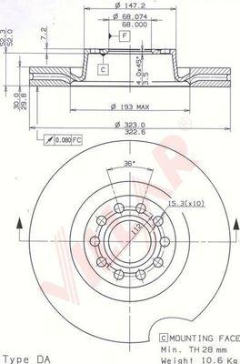 Villar 628.2167 - Disque de frein cwaw.fr