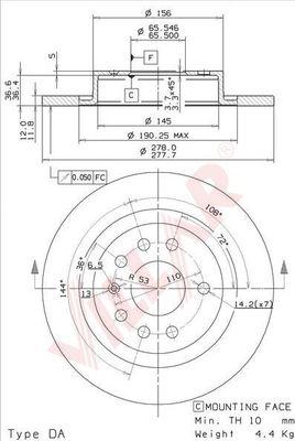 Villar 628.2103 - Disque de frein cwaw.fr