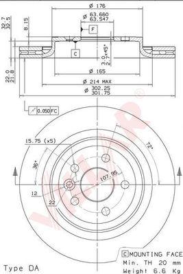 Villar 628.2177 - Disque de frein cwaw.fr