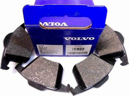 Volvo 30793093 - Kit de plaquettes de frein, frein à disque cwaw.fr