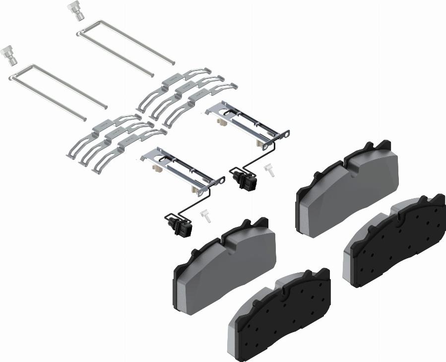 WABCO 6403179322 - Kit de plaquettes de frein, frein à disque cwaw.fr