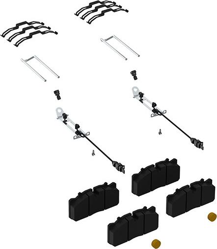 WABCO 12 999 743VT - Kit de plaquettes de frein, frein à disque cwaw.fr