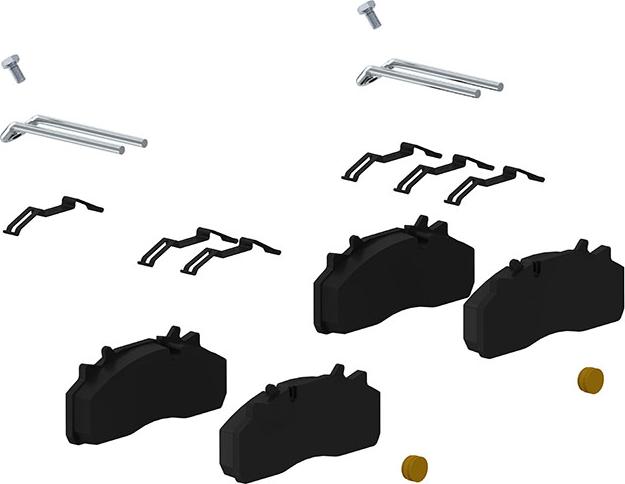 WABCO 12 999 737VT - Kit de plaquettes de frein, frein à disque cwaw.fr