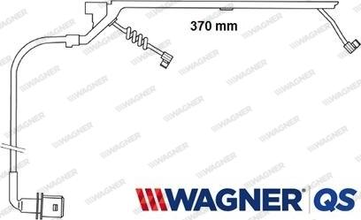 Wagner 587040W - Contact d'avertissement, usure des plaquettes de frein cwaw.fr