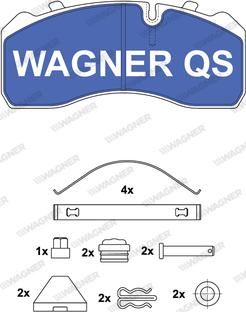 Wagner 2909304950 - Kit de plaquettes de frein, frein à disque cwaw.fr