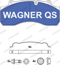 Wagner 2914304950 - Kit de plaquettes de frein, frein à disque cwaw.fr