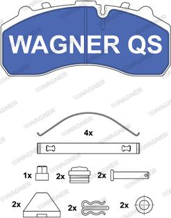 Wagner 2910804950 - Kit de plaquettes de frein, frein à disque cwaw.fr