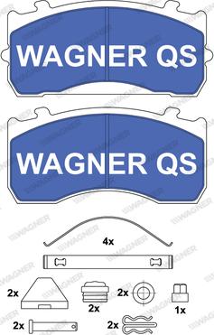 Wagner 2911504950 - Kit de plaquettes de frein, frein à disque cwaw.fr