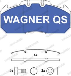 Wagner 2913104950 - Kit de plaquettes de frein, frein à disque cwaw.fr