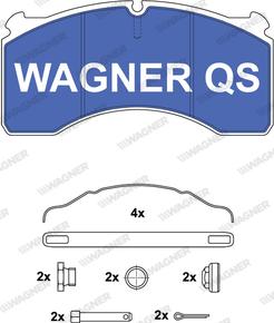 Wagner 2912404950 - Kit de plaquettes de frein, frein à disque cwaw.fr