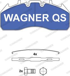 Wagner 2917404950 - Kit de plaquettes de frein, frein à disque cwaw.fr