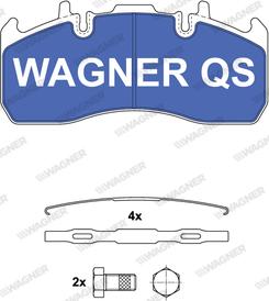 Wagner 2917304950 - Kit de plaquettes de frein, frein à disque cwaw.fr