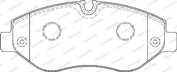 Wagner WBP29192A - Kit de plaquettes de frein, frein à disque cwaw.fr