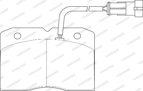 Wagner WBP29140A - Kit de plaquettes de frein, frein à disque cwaw.fr