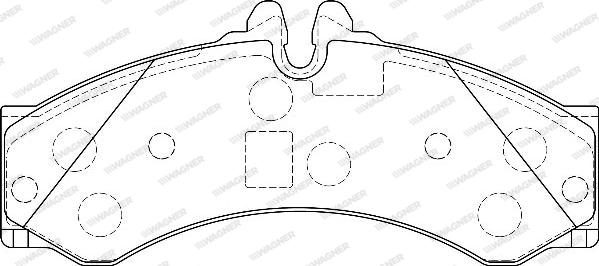 Wagner WBP29153A - Kit de plaquettes de frein, frein à disque cwaw.fr