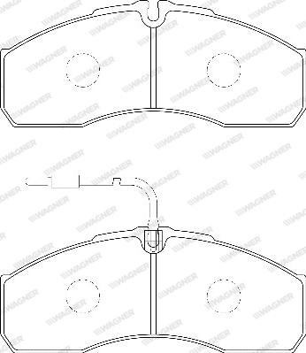 Wagner WBP29160A - Kit de plaquettes de frein, frein à disque cwaw.fr