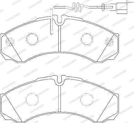 Wagner WBP29121C - Kit de plaquettes de frein, frein à disque cwaw.fr