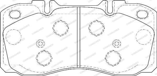 Wagner WBP29122A - Kit de plaquettes de frein, frein à disque cwaw.fr