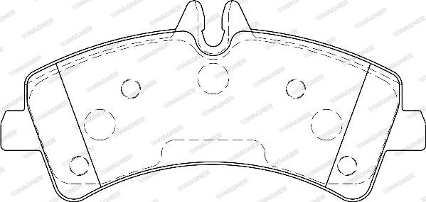 Wagner WBP29217A - Kit de plaquettes de frein, frein à disque cwaw.fr