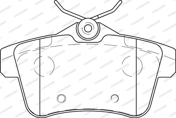 Wagner WBP24922A - Kit de plaquettes de frein, frein à disque cwaw.fr