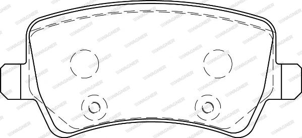 Wagner WBP24496A - Kit de plaquettes de frein, frein à disque cwaw.fr